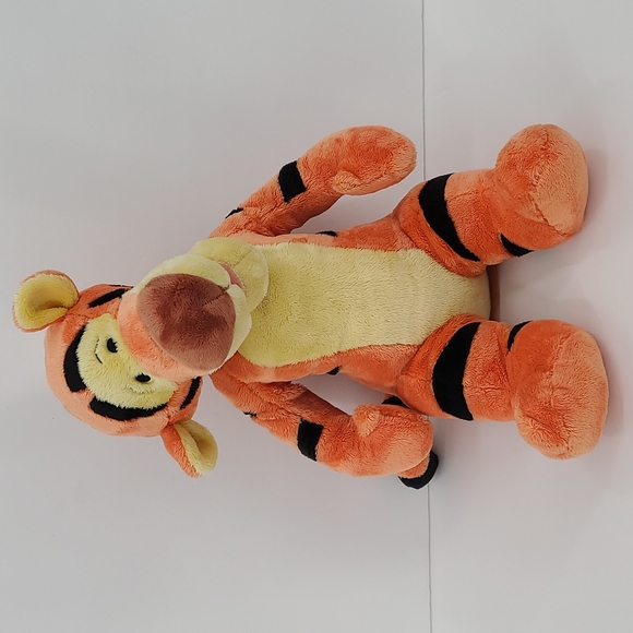 Disney Tigger Orange Yellow black plush stuffed animal 18 inches long soft cute - Picture 5 of 5